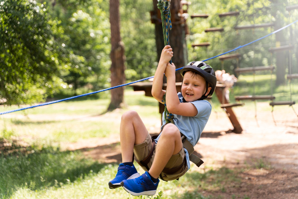 Zip Lining with Kids